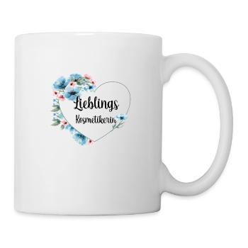 Lieblings Kosmetikerin - Tasse - Weiß - Rechts