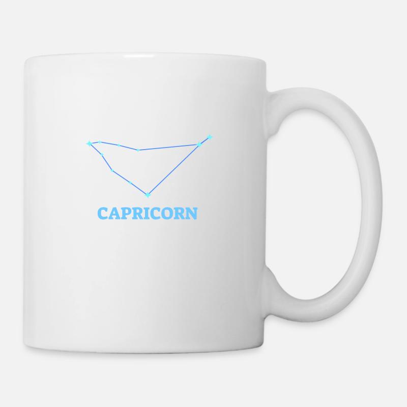 Horoskop Steinbock Sternbild Geboren im Februar - Tasse - Weiß