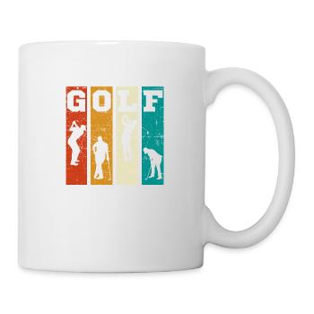 Golf Vintage Design - Golf Golfer Golfer - Tasse - Weiß - Rechts