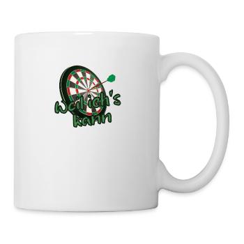 Dartscheibe Weil ich's kann - Dartsport Bullseye - Tasse - Weiß - Rechts
