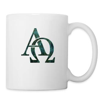 Symbol beginning end Alpha Omega God Christian - Mug - white - Right