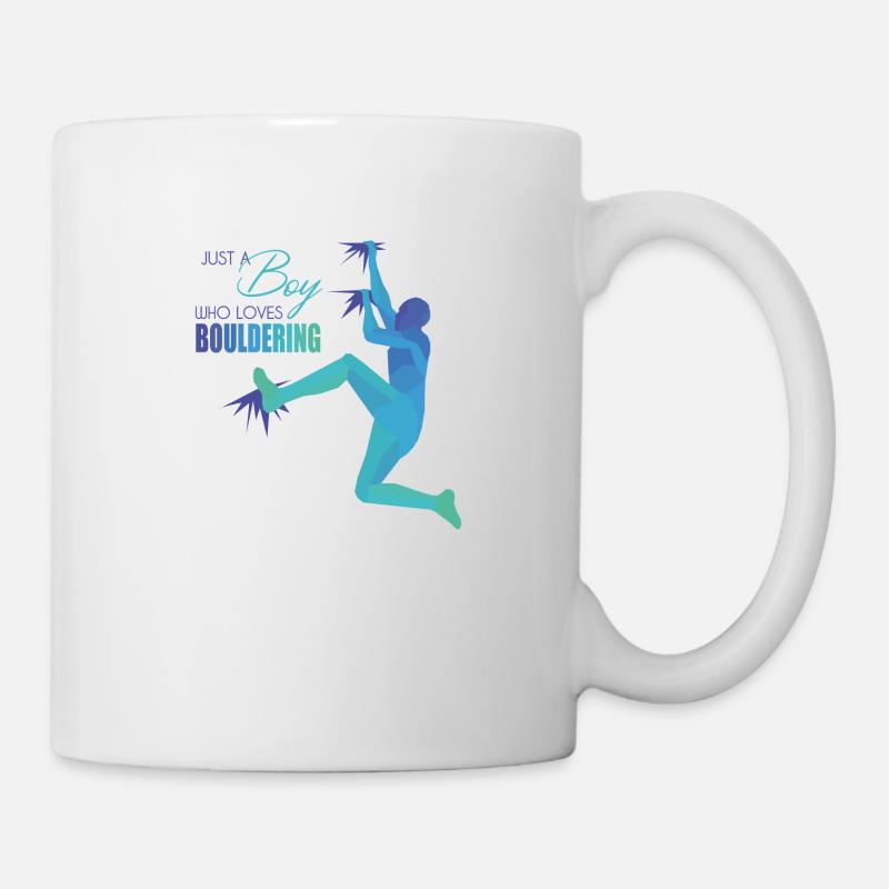 Bouldern - Tasse - Weiß