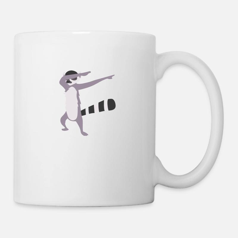 Dabbing Lemur Dab Dancer Lemur Lover Idée cadeau - Mug blanc - blanc