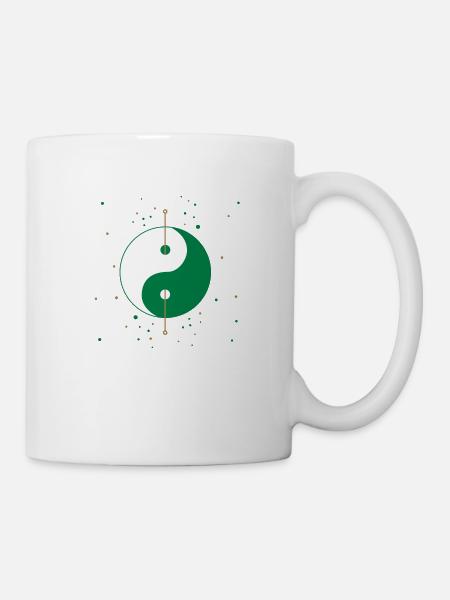 Yin Yang Akupunktur - Tasse - Weiß