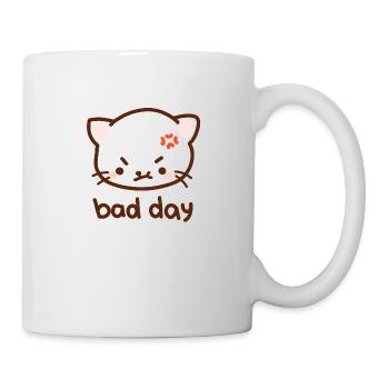 Chat acide - bad day, kawaii, cool - Mug blanc - blanc - Droite
