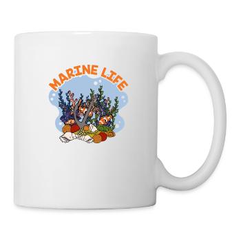 Marine Life by The Manzanita´s - Tasse - Weiß - Rechts
