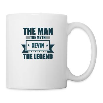 The man the myth Kevin the Legend Kevin Gift - Mug - white - Right
