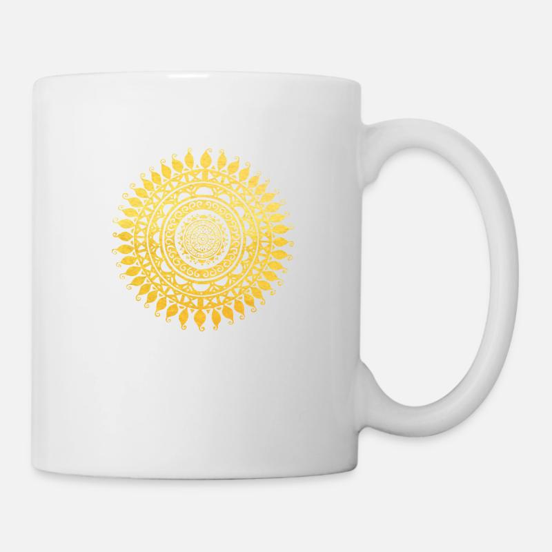 Ornament Peace Flower Power Gift 70s Love - Mug - white