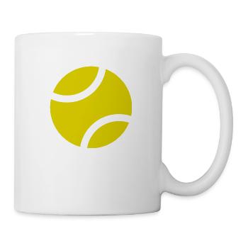 Tennis Tennisspieler Tennisball Tennisliebhaber - Tasse - Weiß - Rechts