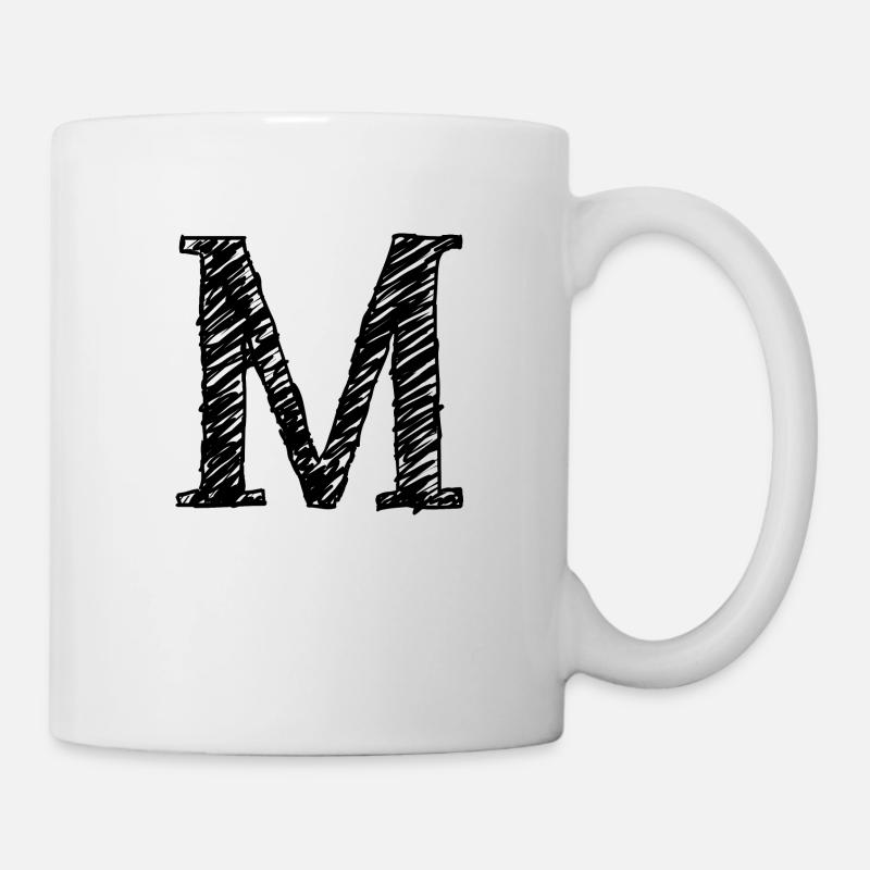 M - Tasse - Weiß