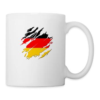Germany Flag German Flag Used Look Home - Mug - white - Right