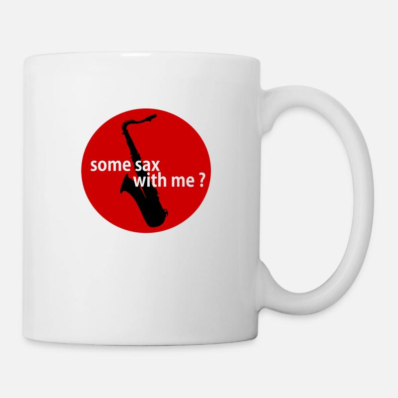 Some sax with me? - Mug blanc - blanc