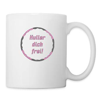 Huller dich frei! in Pink - Tasse - Weiß - Rechts