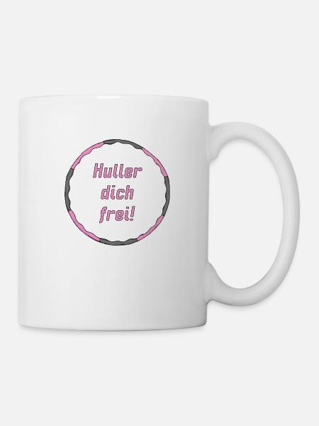 Huller dich frei! in Pink - Tasse - Weiß