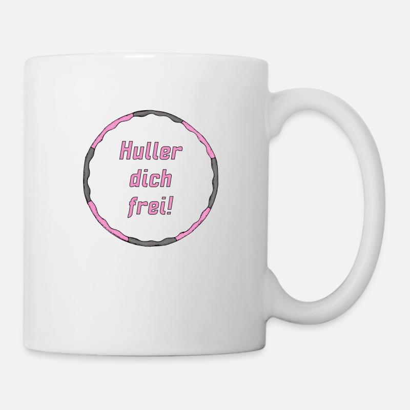 Huller dich frei! in Pink - Tasse - Weiß