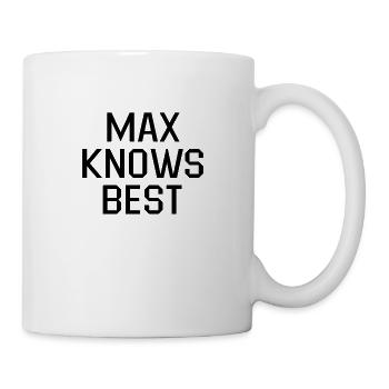 Max Knows Best Black - Mug - white - Right