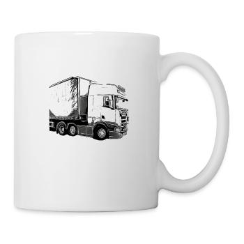 Lastwagen - Tasse - Weiß - Rechts