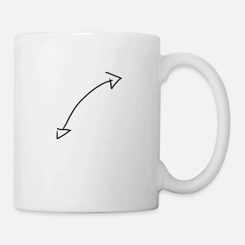Arrow Pfeil - Tasse - Weiß