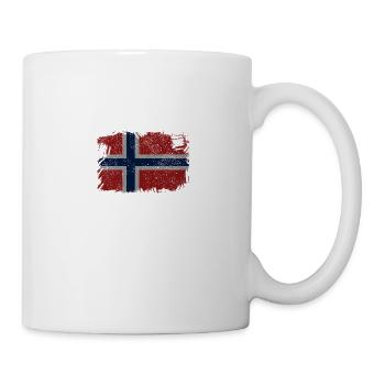 Norwegen verrückt Urlaub - Tasse - Weiß - Rechts