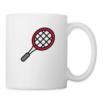 Tennis racket - Mug - white - Right