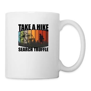 Truffle, Dog, Mushroom, Hunter, Hiking - Mug - white - Right