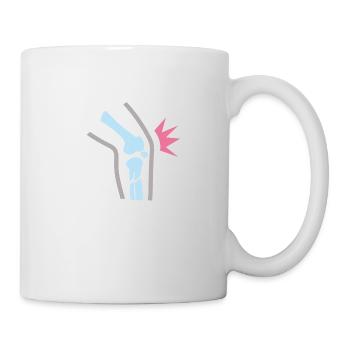 Douleur au genou - Mug blanc - blanc - Droite