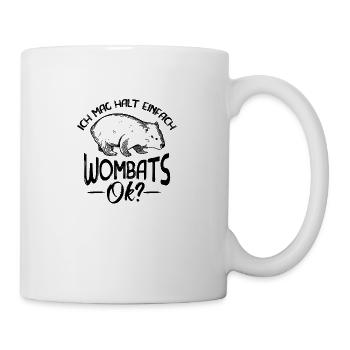 Wombat Beuteltier Wombats Australien Geschenk - Tasse - Weiß - Rechts