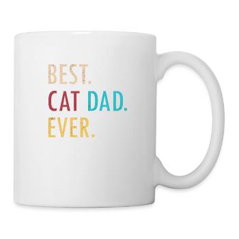 Best Cat Dad Ever Retro - Mug - white - Right