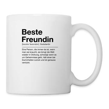 Beste Freundin - Tasse - Weiß - Rechts