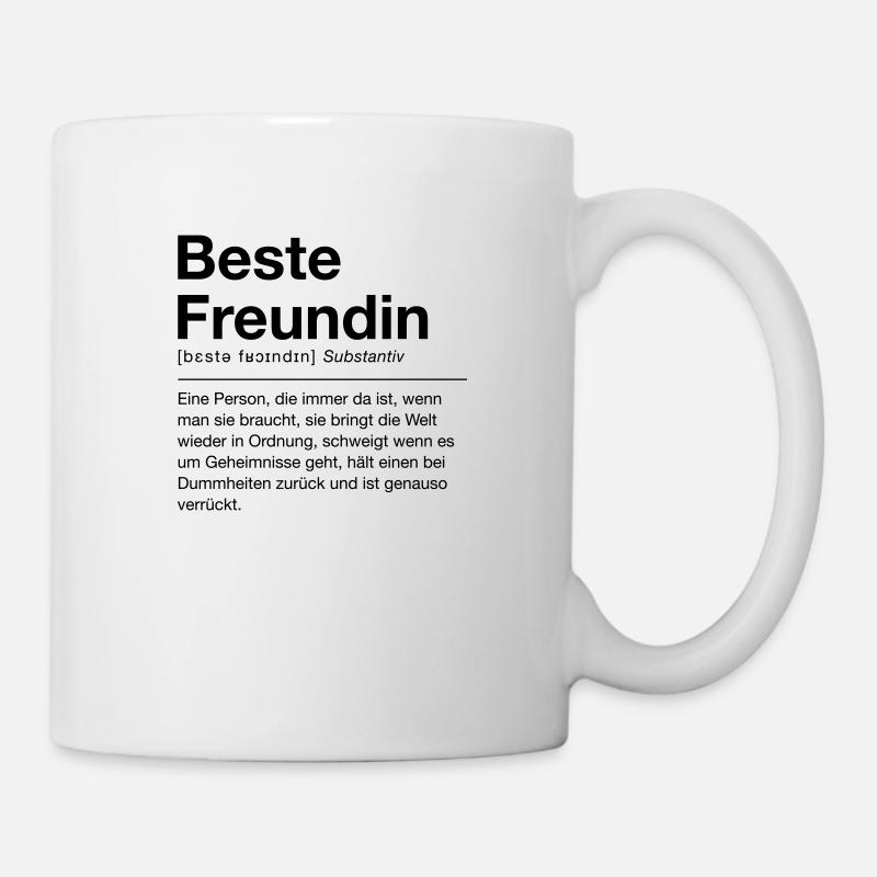 Beste Freundin - Tasse - Weiß