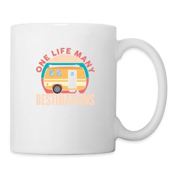 Camping design pour camper campeur cool - Mug blanc - blanc - Droite