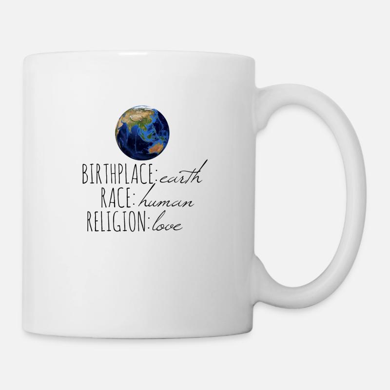 Birthplace Earth Design - Tasse - Weiß