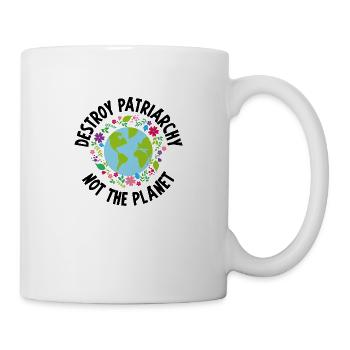 Destroy patriarchy woman feminist feminism - Mug - white - Right