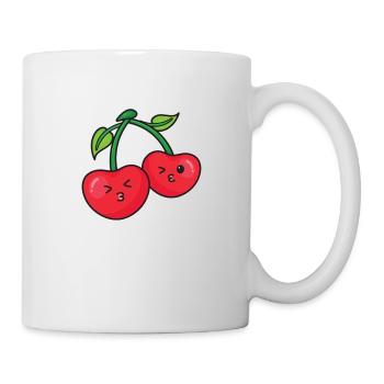 Kirsche - Tasse - Weiß - Rechts