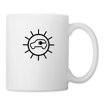 e-car, e-mobility, electric car, zoe, EV-driver, - Mug - white - Right