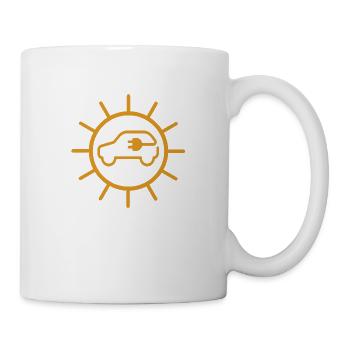 e-car, e-mobility, electric car, zoe, EV-driver, - Mug - white - Right