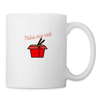 Take me out takeout box food chinese chopsticks - Mug blanc - blanc - Droite