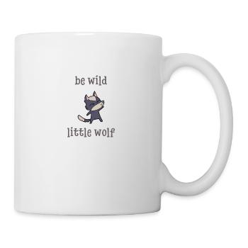 Bénédictions féeriques marraine: Être petit loup sauvage - Mug blanc - blanc - Droite