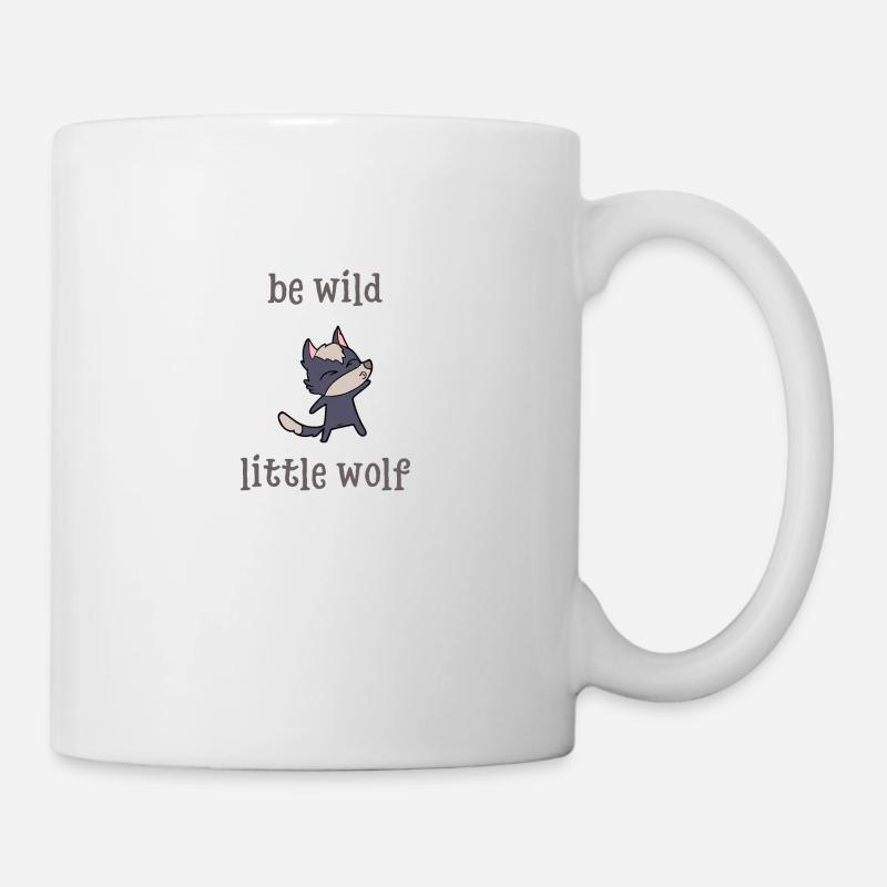 Fairy godmother blessings: Be wild little wolf - Mug - white