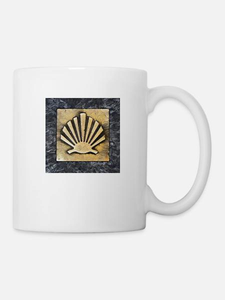 Coquille Saint-Jacques Camino de Santiago - Mug blanc - blanc