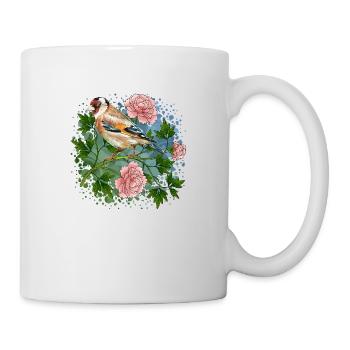 Bunte Vogel - Tasse - Weiß - Rechts