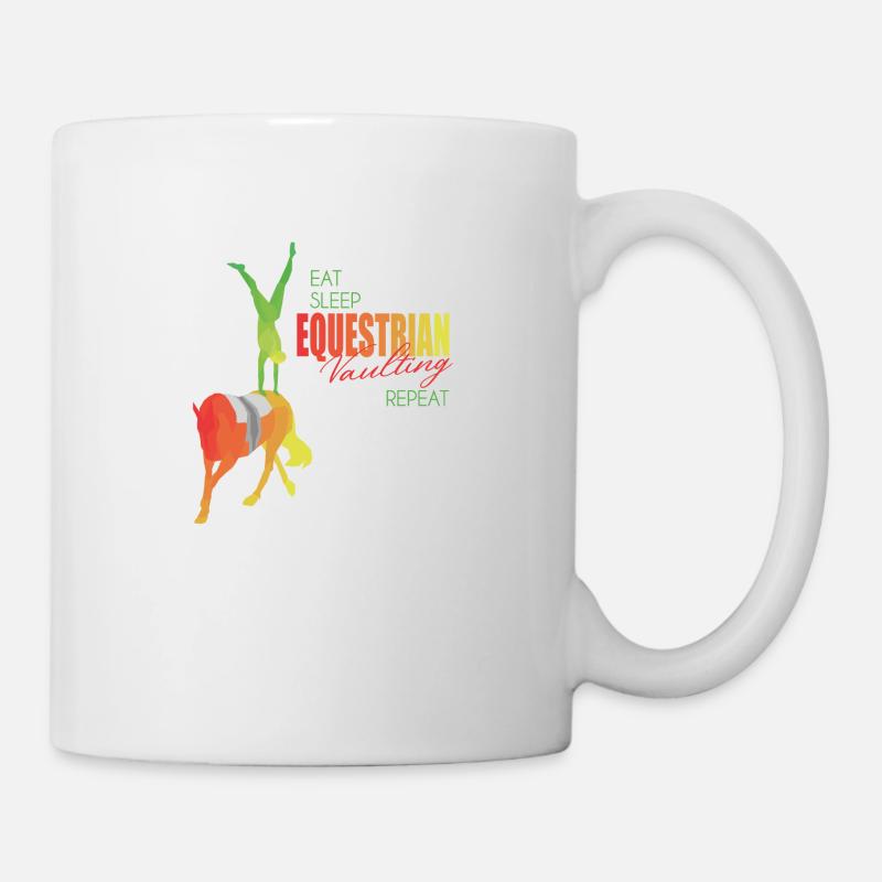 Voltiger cadeau de cheval - Mug blanc - blanc