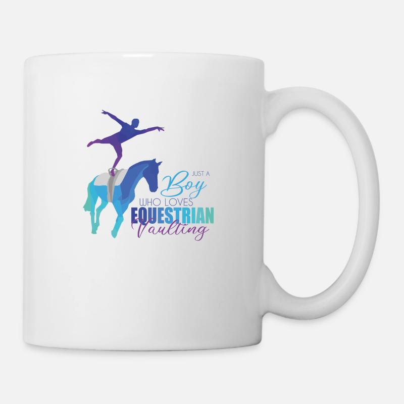 Voltigieren Pferd - Tasse - Weiß