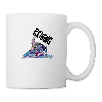 REINING - Mug blanc - blanc - Droite