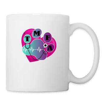 tmfa legend animal veterinary practice heart for paw - Mug - white - Right