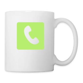 Anruf antwortet - Tasse - Weiß - Rechts