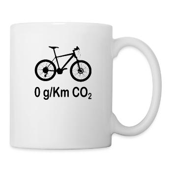 Umweltfreundlicher Transportfahrrad - Tasse - Weiß - Rechts