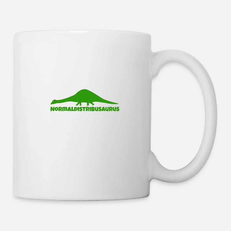 Math Symbol Normaldistribusaurus Dinosaurus Gift - Tasse - Weiß