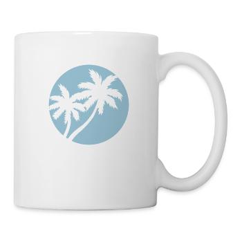 palmen - Tasse - Weiß - Rechts