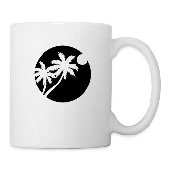 palmen - Tasse - Weiß - Rechts